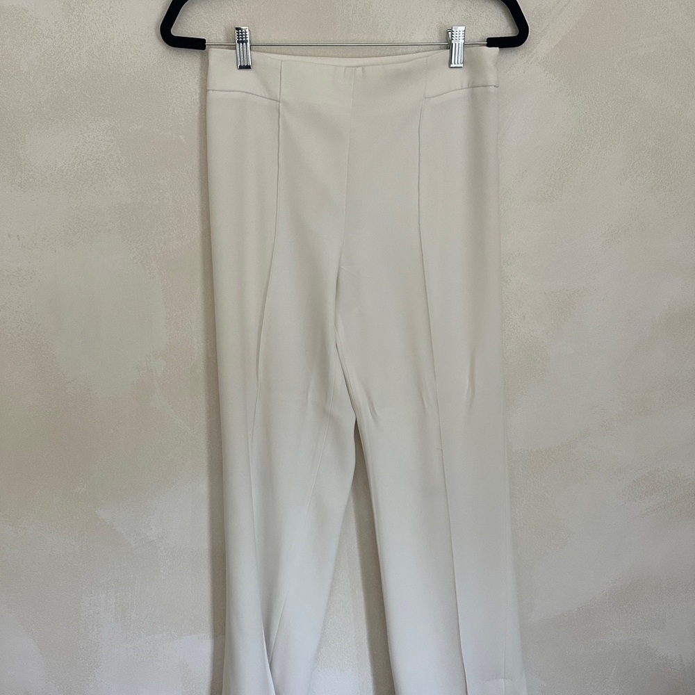Zara White Trousers with Relaxed Fit